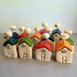 star Of David Ceramic House, Jewish Gift, Israeli Art - thumbnail 2