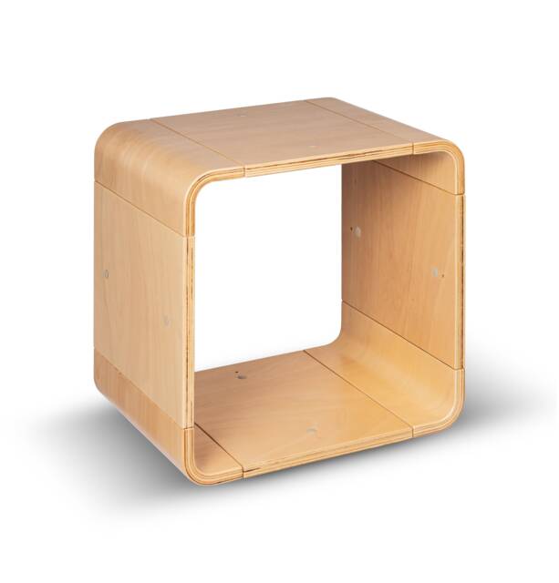 Wooden Bedside Table Nightstand Cabinet Shelf Bookshelf Sideboard 40x40x30 cm Scleica Modular System Japandi Mid Century Free Shipping - image 1