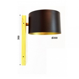 Sissi - Elegant Brass & Black Wall Lamp Cylindrical Shade For Vanity, Halls & Modern Decor - thumbnail 3