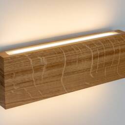 Wall Lamp Rectangle #1 Made Of Solid Oak - thumbnail 2