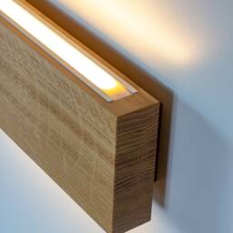 Wall Lamp Rectangle #1 Made Of Solid Oak - thumbnail 3