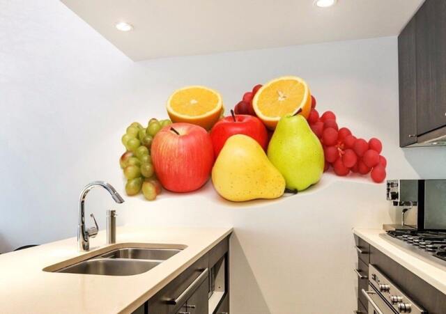 Fruit Kitchen Full Color Decal, Color Sticker, Wall Art Cn 010