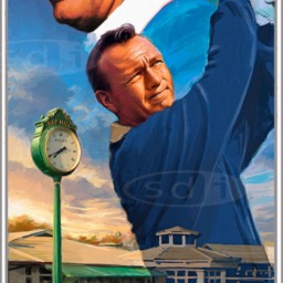 Arnold Palmer At Bay Hill Golf Art Golf Gift Sports Poster Print Painting - thumbnail 2