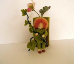 Doll Waldorf Art Ivy, Ivy, Doll, Ivy Tendril, Green, Decoration - thumbnail 1