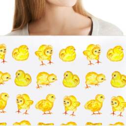 Wall Decal Hen With Chicks, Kitchen Decor, Home D??cor, Hand Painted Decals For Tiles, Walls, Furniture - thumbnail 2