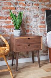 Solid Walnut Nightstand/Bedside Table - thumbnail 1