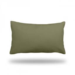 "Solid Dark Green Throw Pillow, Decorative Pillow Cover, Case - Rectangle 13"" X 22" - thumbnail 1