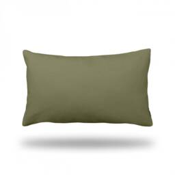 "Solid Dark Green Throw Pillow, Decorative Pillow Cover, Case - Rectangle 13"" X 22" - thumbnail 2