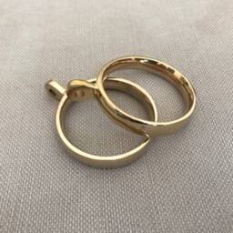Brass Curtain Rings - Nickel For Modern Poles & Rods - thumbnail 2