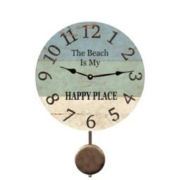 The Beach Is My Happy Place Clock - House Decor - thumbnail 2