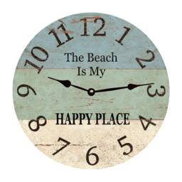 The Beach Is My Happy Place Clock - House Decor - thumbnail 1