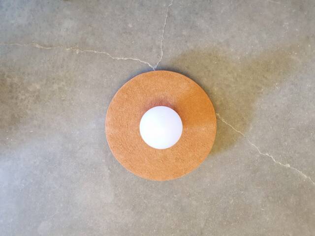 Terracotta Wall Sconce Handmade Ceramic Light Fixture - image 1