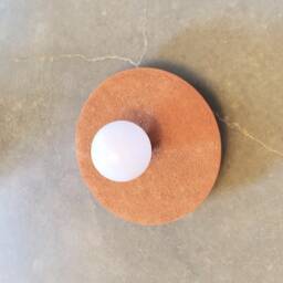 Terracotta Wall Sconce Handmade Ceramic Light Fixture - thumbnail 3