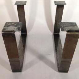 "Flat Steel Coffee Table Legs, 15"" X 21"", Height 12""-16" - thumbnail 3