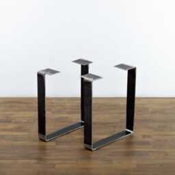 "Flat Steel Coffee Table Legs, 15"" X 21"", Height 12""-16" - thumbnail 2