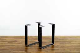 "Flat Steel Coffee Table Legs, 15"" X 21"", Height 12""-16" - thumbnail 1