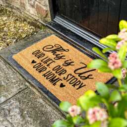 This Is Us Doormat - Our Life, Story, Home Welcome Mat, Personal & Warm Entry Rug, Family Gift, Cozy Front Porch Decor - thumbnail 2