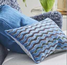 Murinne Celadon, Murrine Delft, Crocus - Designers Guild Decorative Pillow Cover - thumbnail 3