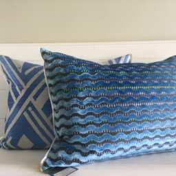 Murinne Celadon, Murrine Delft, Crocus - Designers Guild Decorative Pillow Cover - thumbnail 2