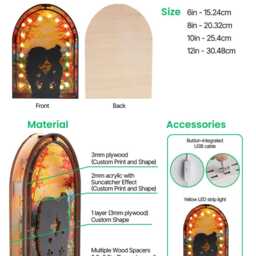 Custom Axolotl Truck Night Light Box With Name & Suncatcher Style Art - thumbnail 2