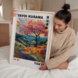 Yayoi Kusama, Kusama Print, Poster, Japanese Wall Art, Japandi, Japandi Art - thumbnail 2