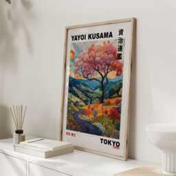 Yayoi Kusama, Kusama Print, Poster, Japanese Wall Art, Japandi, Japandi Art - thumbnail 3