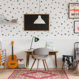 Simple Shapes - Vinyl Wall Decals Minimalist Modern Stickers Spots Plus Sign Arch Wave Lines Baby Boys Girls Nursery Kids Room D??cor - thumbnail 2
