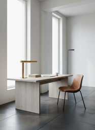 Scandinavian Wood Desk - Handmade Writing Office Table Minimalist Home Furniture
