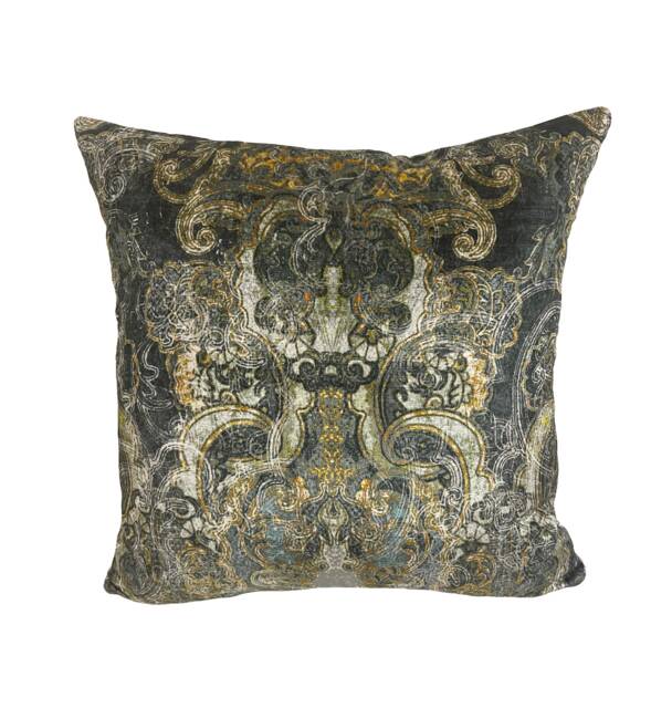 Romo - Black Edition Maroque Meteor Moroccan Inspired Velvet Damask Designer Cushion Cover Handmade Throw Pillow Luxury Home Decor - image 1