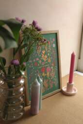 Copper Foil Floral Print - Pressed Wildflower A4 Artwork