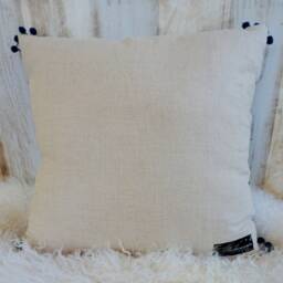 Indigo Blue Mud Cloth Pillow Cover, Vintage Hand Dyed African Fabric - thumbnail 2