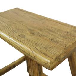 Rustic Plant Stool - Bathroom Large Varnished - thumbnail 2