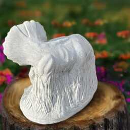 Cement Lizard Sculpture Concrete Dragon Figurine Outdoor Animal Statue Gothic Ornament Dragon Lover Gift Handmade Yard Art - thumbnail 3
