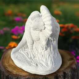 Cement Lizard Sculpture Concrete Dragon Figurine Outdoor Animal Statue Gothic Ornament Dragon Lover Gift Handmade Yard Art - thumbnail 2