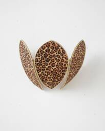 Flower Wall Lamp - Leopard & Gold - thumbnail 1