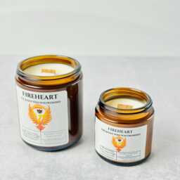 Fireheart Candle - Throne Of Glass, Verbena Lemongrass Soy Wax - thumbnail 2