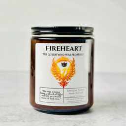 Fireheart Candle - Throne Of Glass, Verbena Lemongrass Soy Wax - thumbnail 3