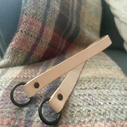 Natural Leather Curtain Tie Backs 3/4 - thumbnail 4