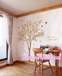 Tree Wall Decal, Nursery Decals, Decal Stickers, Art, Home Decor, Grass, Birds-Dk266 - thumbnail 2