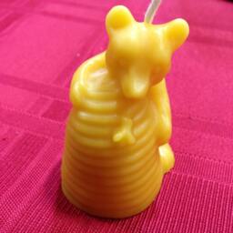 Honey Bear Beeswax Votive Candle - 1 100 Percent Pure Natural Votives - thumbnail 2