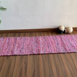 Handwoven Cotton Chindi Rug Multicolored Indian Runner - 2 X 6 Ft - thumbnail 4