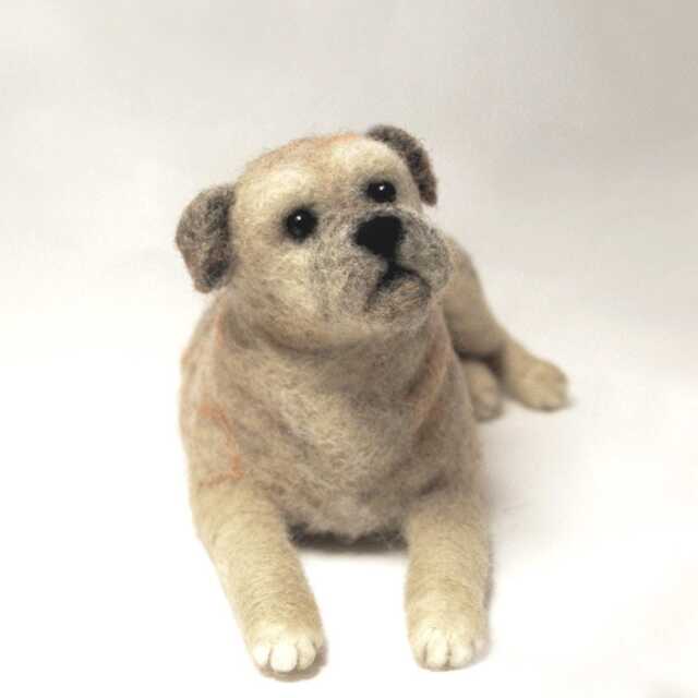 Border Terrier, Custom Made Pet Sculpture, Needle Felted Dog - Made To Order - image 1