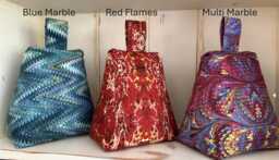 Vibrant Jason Yenter Fabric Door Stops 4 Colour Choices Marble Essence Handcrafted in The UK - thumbnail 1