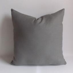 Set Of 2 Gray Cotton Canvas Pillow Covers Modern Home Decor - thumbnail 4