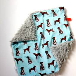 Dream Lovie. Security Blanket. Personalized Lovey. Faux Fur German Shorthair Pointer. Mini Baby Minky Lovie.baby Shower Gift - thumbnail 3
