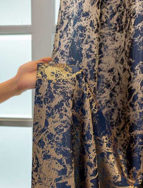 5 Colours Custom Curtains Marbled Pattern Curtain For Bedroom Living Room - image 1