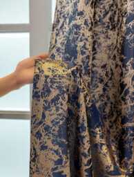 5 Colours Custom Curtains Marbled Pattern Curtain For Bedroom Living Room - thumbnail 1