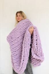Chunky Chenille Jumbo Blanket - thumbnail 1