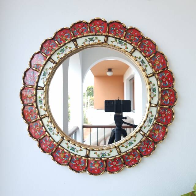 "Peruvian Mirrors ""Armoniosa Rojo 50cm" - image 1