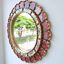 "Peruvian Mirrors ""Armoniosa Rojo 50cm" - thumbnail 3
